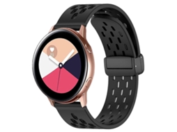 Pulseira De Silicone Dobrável De 20 Mm Com Fecho Magnético