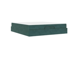 Conjunto 2 Cama Moderna Vidaxl Verde Veludo (180 X 200 Cm)