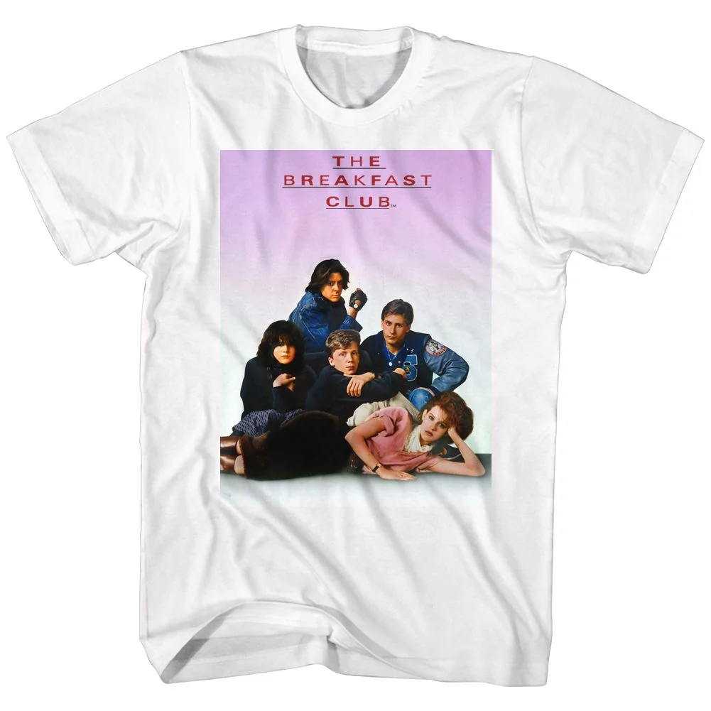 Rockinstone Breakfast Club Movie Poster White Adult T-shirt Size:s