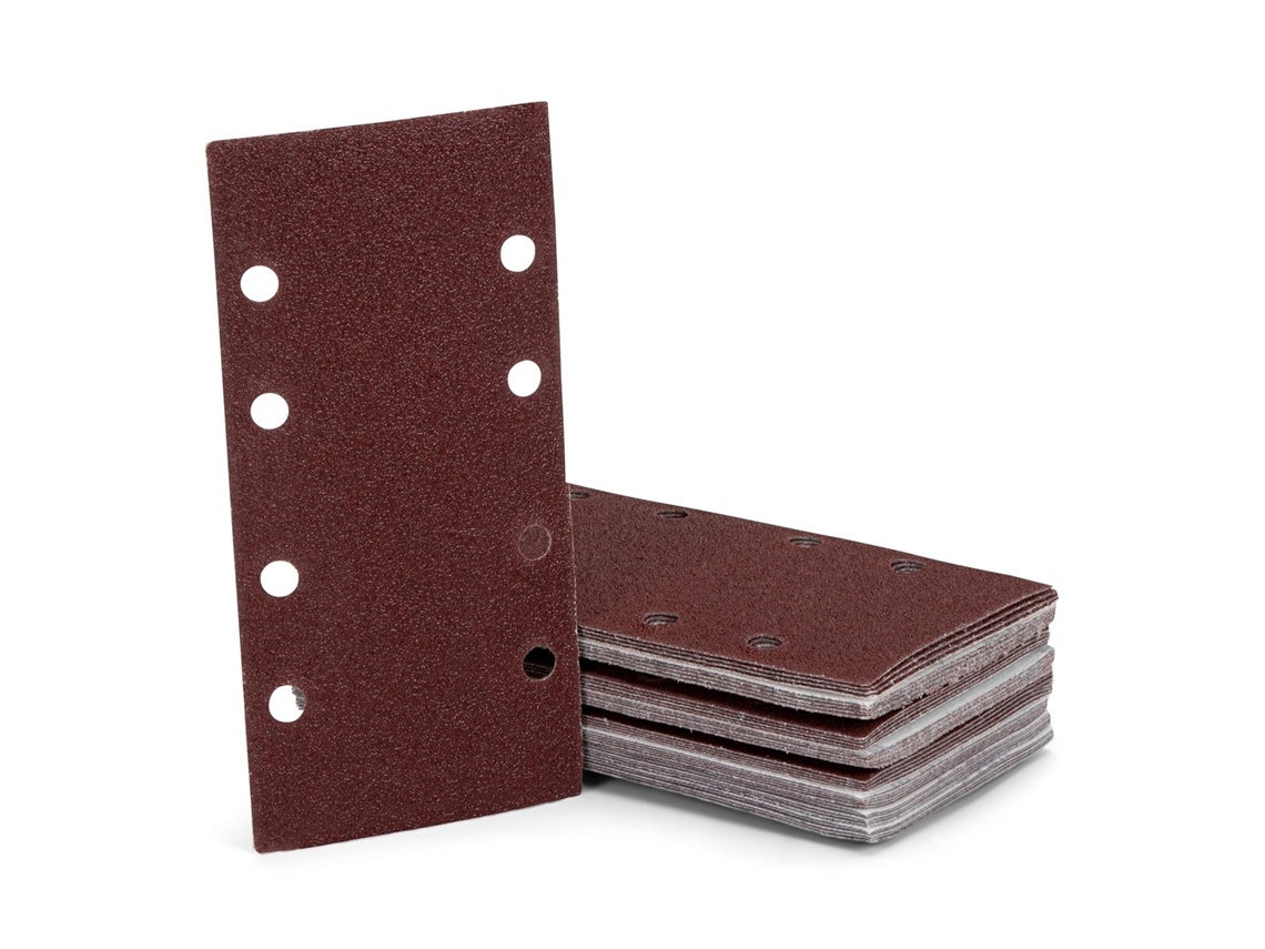Lixa 93x184 Mm com 8 Furos Grão 80 BRILVIBERA
