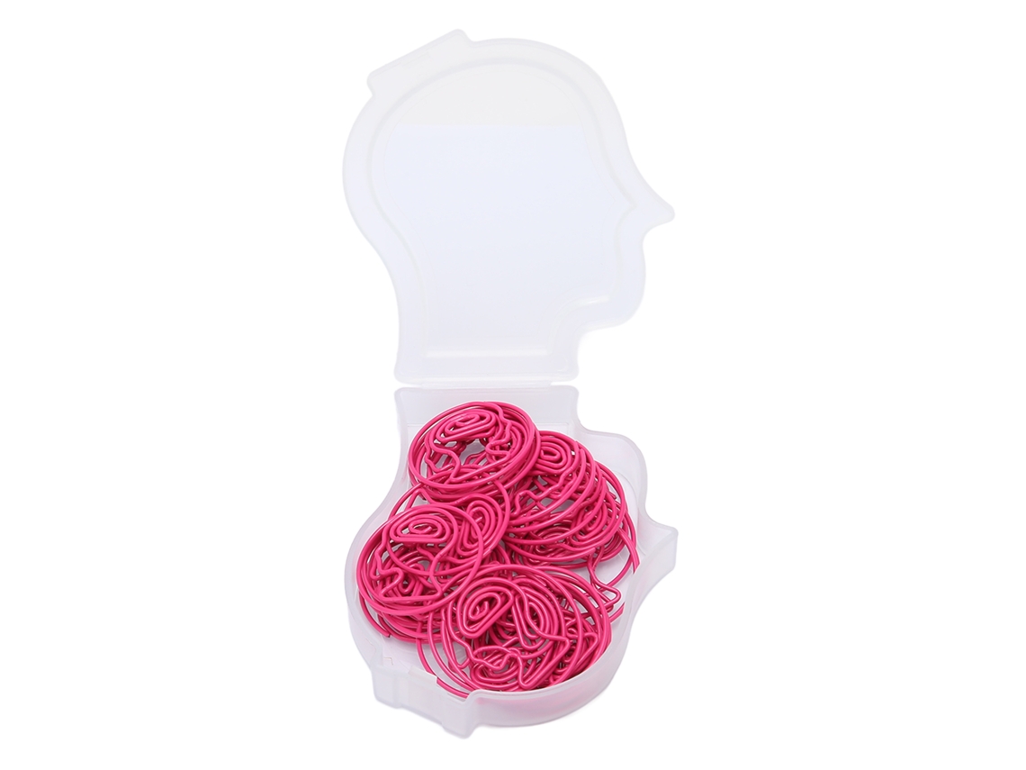 30 Pequenos Clips De Papel Antideslizantes, Em Forma De Cabeça Humana, Cor Vermelha, Multiusos, Para Escritório E Escola.