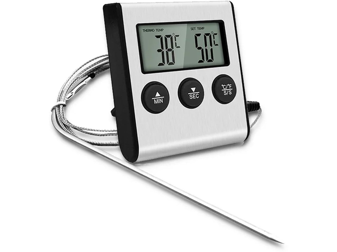 Termômetro de Alimentos Leitura Instantânea com Visor LCD AQUAFORGE