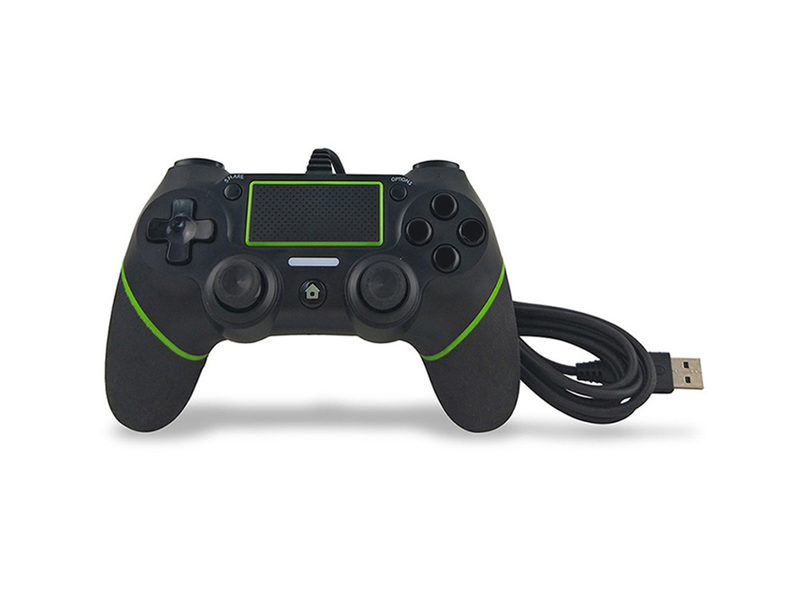 (com Fio, Preto E Verde) Controle Sem Fio Com Conectividade Usb E Bluetooth Para Conexão Com Dispositivos Sony.