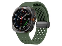 Bracelete para Samsung Galaxy Watch Ultra Aço Inoxidável com Fecho Borboleta Fino Prateada XIAOMOYU (47mm)
