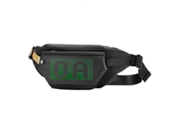 Mochila de ombro com tecido impermeável com LED e vários compartimentos S/BRAND