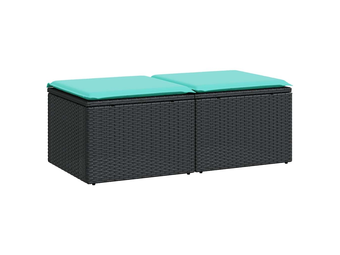 Garden Sofa Set, Garden Sofa Sets Vidaxl Preto Rattan / Vime (n/a)