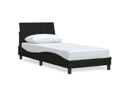 Bed Frame, Bed Frames Vidaxl Preto Tecido (90 X 200 Cm)