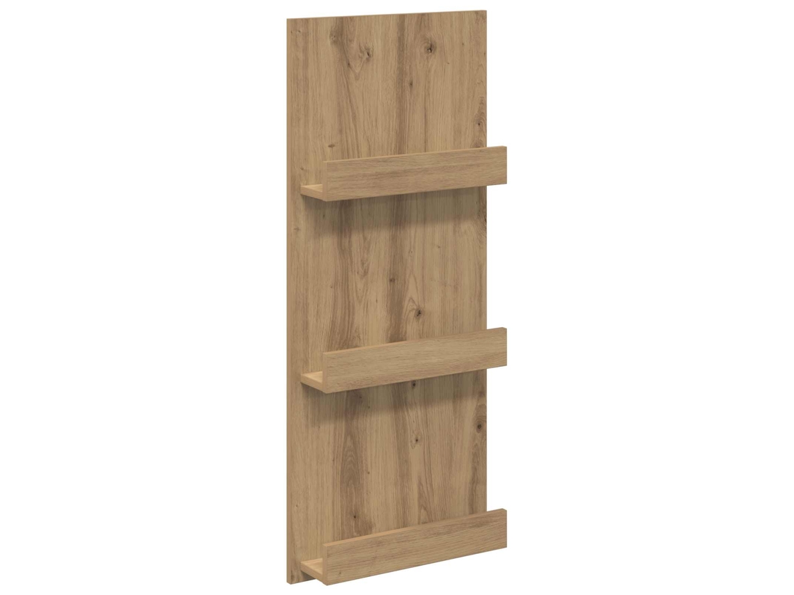 Conjunto 1 Suporte Para Revistas Vidaxl Castanho Derivados De Madeira (43 X 11 X 102 Cm)