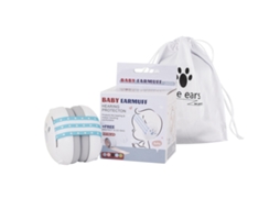 Protetores de Ouvido para Bebês À Prova de Som e Ruídos Tipo Faixa de Cabeça Branco + Azul XIAOMOYU