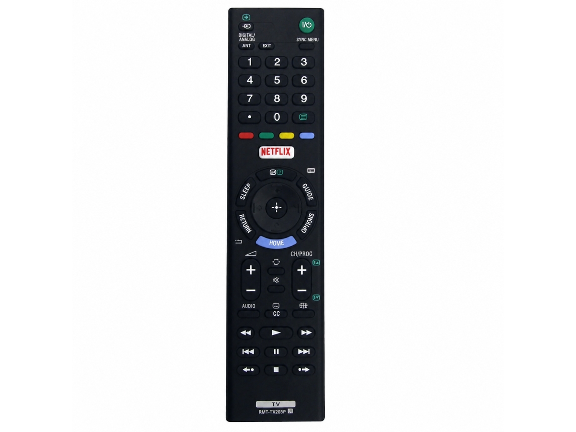 Comando Remoto Para Tv Compatível Com Sony Rmt-tx203p, Com Botão Netflix_zhd