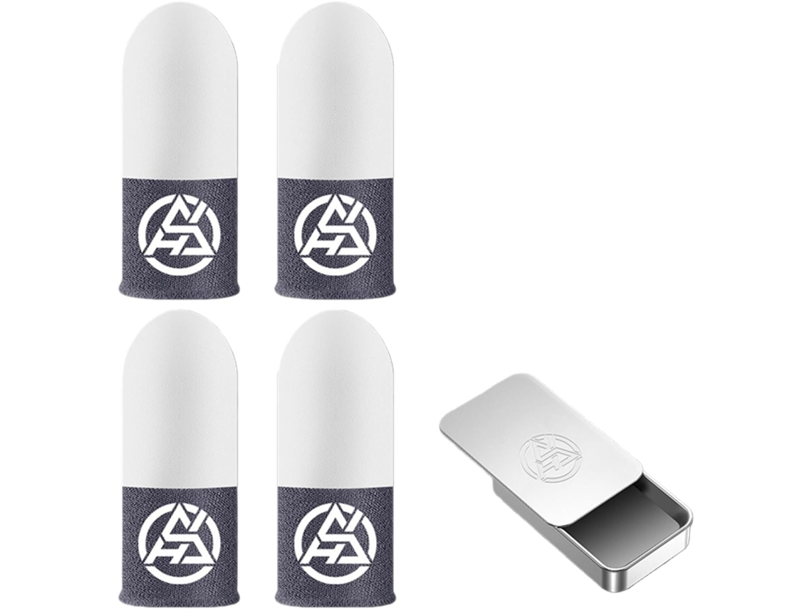 Lurelia Dedeiras Gaming Para Ecrã Tátil Fibra De Prata, Respirável, Condutor, Leve, Fosforescente, Para Gaming Móvel E Ecrãs Táteis