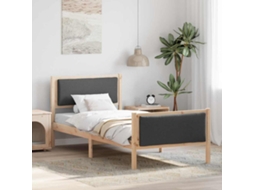 Vidaxl Estrutura Da Cama Cinza Escuro 100 X 200 Cm Tecido