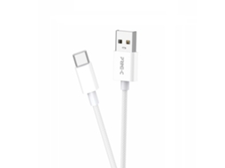 Cabo De Dados Usb Para Tipo C, Compatível Com Carregamento Rápido, 1 Metro De Comprimento, Saída Máxima De 3a, Alta Rigidez Branco. PAPRIKA