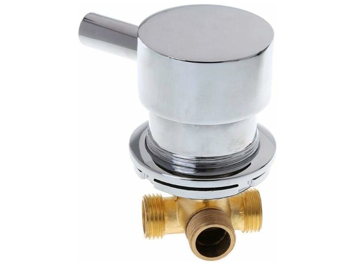 Torneira Misturadora De Água Quente E Fria Para Cabine De Chuveiro Com Saída Dupla G1/2" Para Banheiro