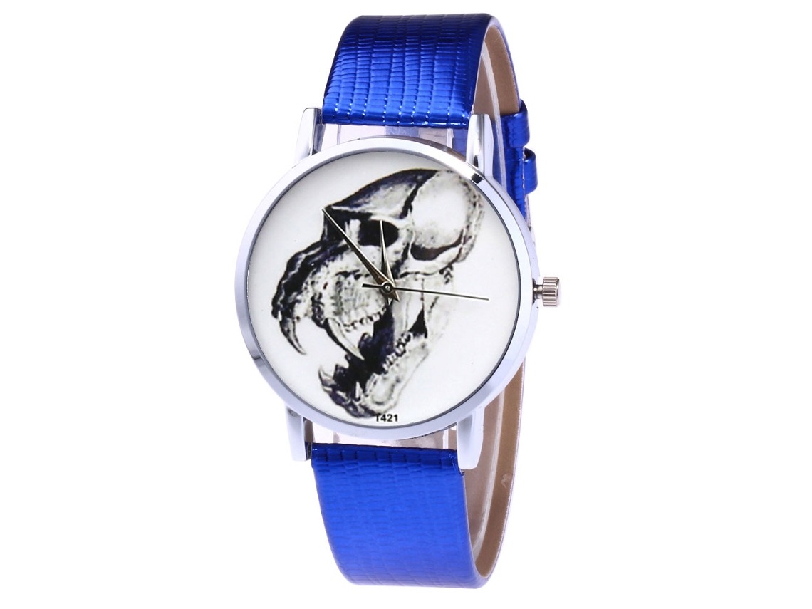 Reloj De Cuarzo Unisex Con Correa De Pu Zhoulianfa T421-yx Azul