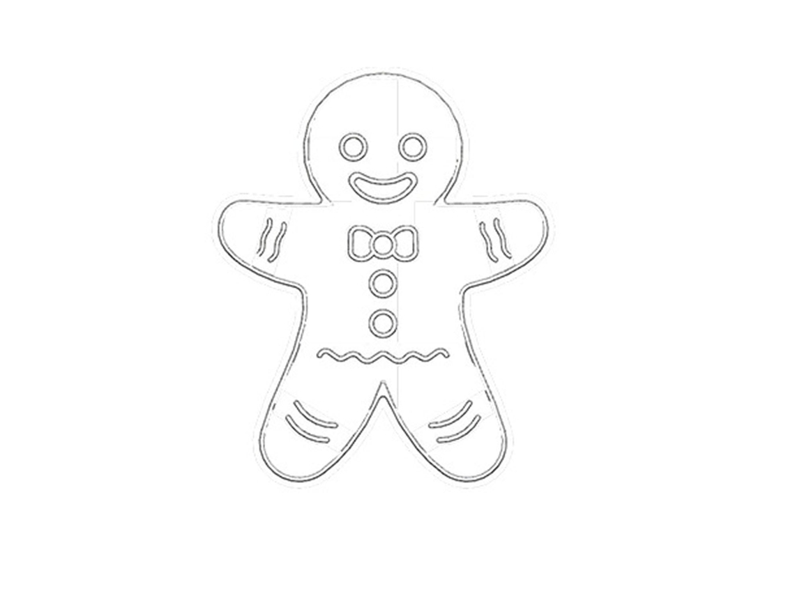 Cortador De Biscoitos, Formatos Boneco De Gengibre, Fondant, Bolos E Confeitaria, Com Bordas Definidas E Limpeza Simples