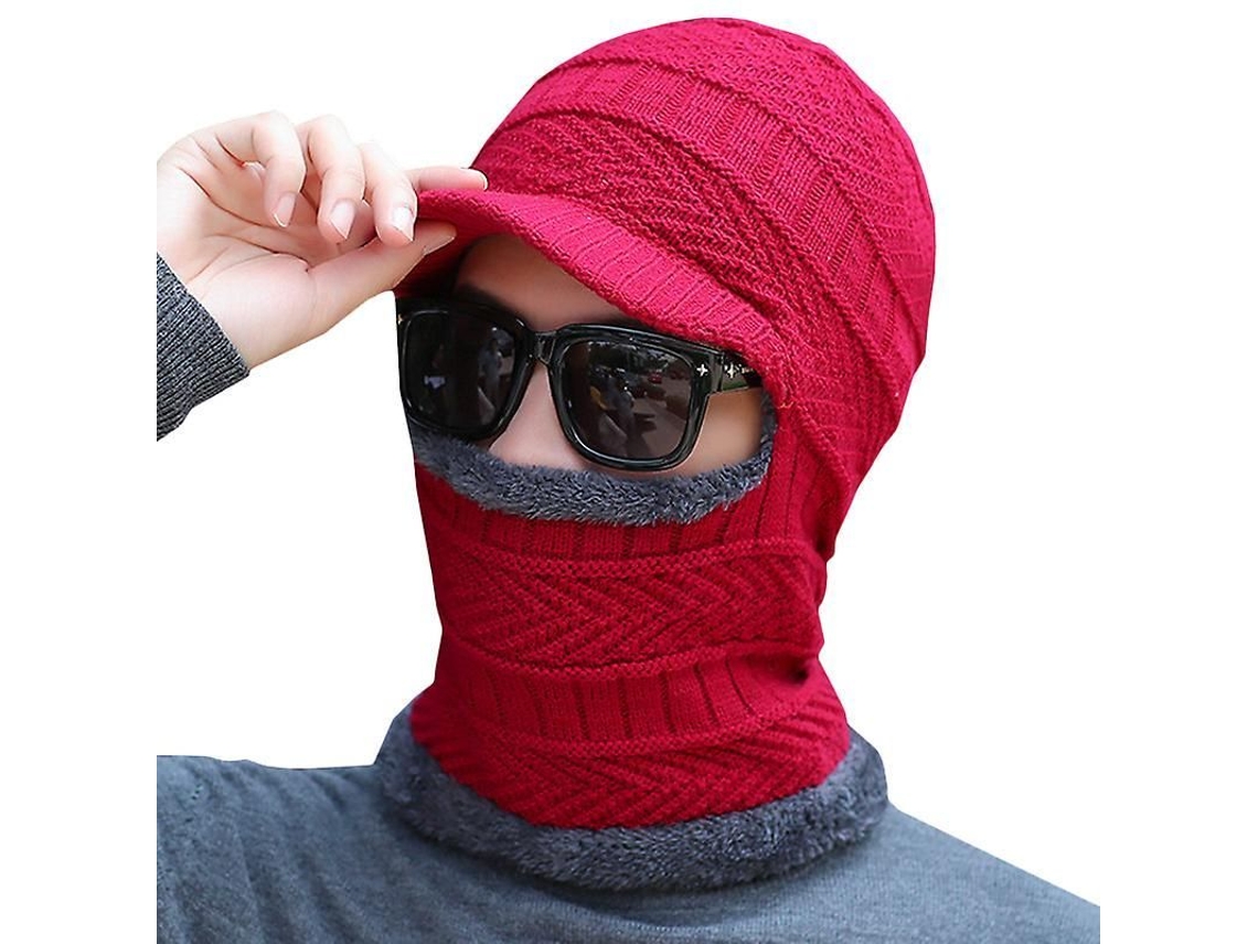 2026 gorro de Invierno Balaclava para Hombre com Lã Tecida, Aquecedor de Pescoço, Ideal para Esportes Ao Ar Livre e Uso Diário