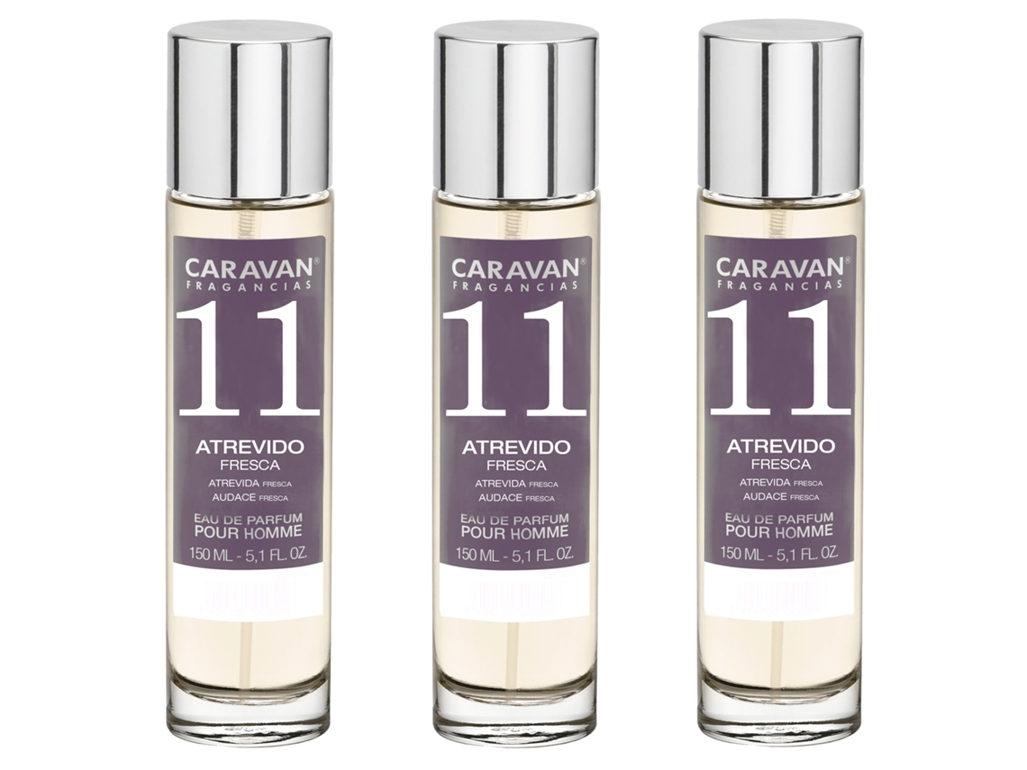 3X Perfume Homem Nº11 150Ml CARAVAN
