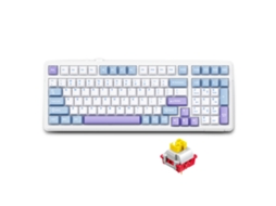 Teclado Mecânico Sem Fio Aula F99 Tri modo 99 Teclas Efeito de Luz para Gaming
