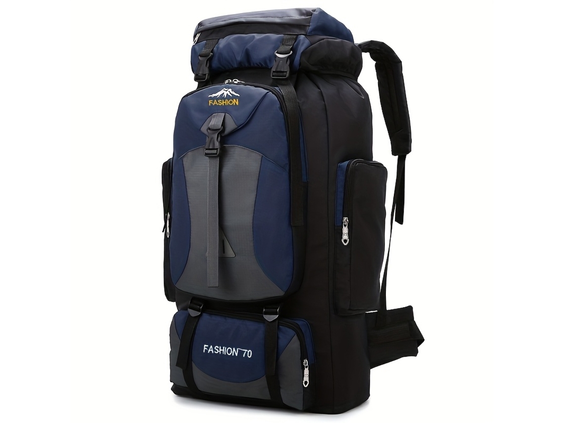 Mochila De Viagem De Nylon De 70 Litros Para Caminhadas E Camping, Para Transporte E Organização Prática Dos Artigos Indicados