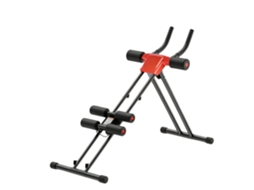 Exercitador Abdominal, Resistência Ajustável, Design Que Economiza Espaço, Preto