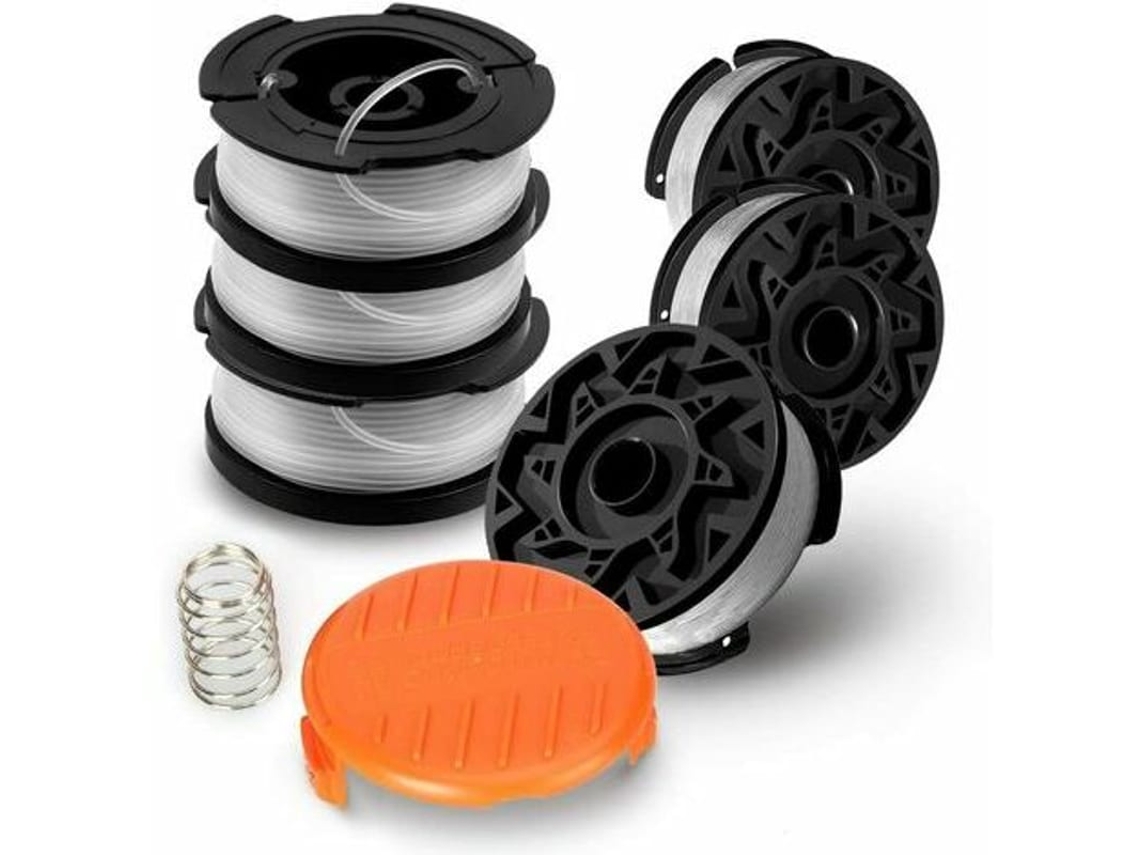 Conjunto De 6 Bobinas A6485 A6481 Para Cortador Black Decker 1.65mm + Capa + Mola
