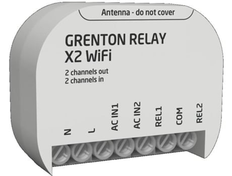 Módulo de Saída de Relé Grenton / Montagem Dopuška / Wi-Fi (2 Saídas)