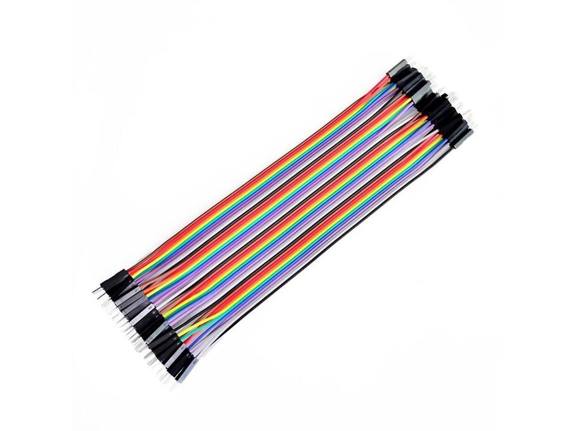 Fasst cabo Dupont Jumper de 40 pinos, 10/20/30cm, M M F, para placa Arduino, silicone