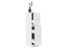 Vidaxl Armário Boticário 30x41x118 Cm Derivados De Madeira Branco