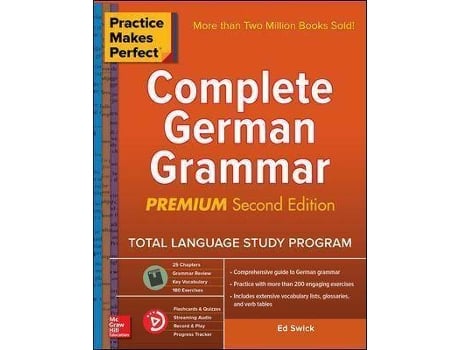 MCGRAW-HILL EDUCATION - Livro Practice Makes Perfect: Complete German Grammar, Premium Second Edition de Ed Swick (Inglês) Livro Practice Makes Perfect: Complete German Grammar, Premium Second Edition de Ed Swick (Inglês)