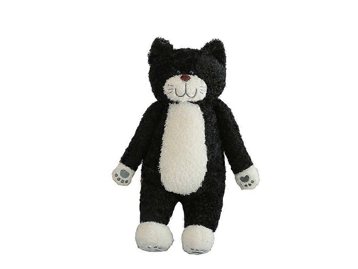 Pelúcia Gato Preto E Branco, Macia, Almofada E Presente