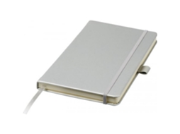 Caderno A5 Com Capa Dura, Cor Prata