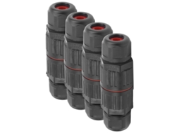 Laxiscreed Conector Impermeável De 3 Pinos Ip68 Para Iluminação Exterior