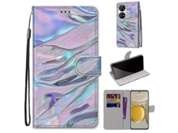 Nova Capa Compatível Com Huawei P50 Pro Com Padrão Criativo Tui E Porta-cartões Magnético - Ripple
