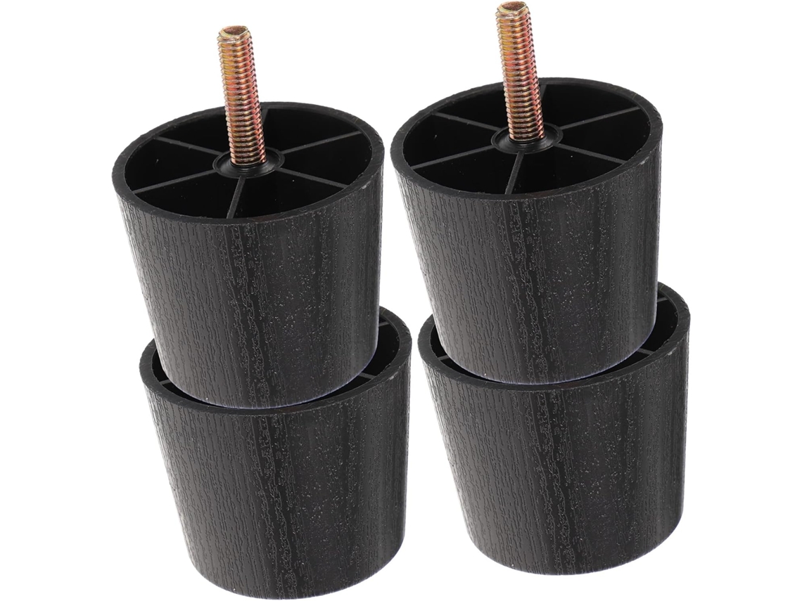 Housoutil Conjunto De 4 Pés Niveladores Ajustáveis Para Móveis Elevadores Parafuso Resistentes Sofás, Armários, Mesas E