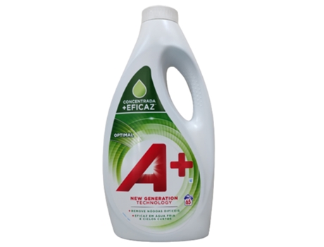 Detergente Da Roupa A+ Optimal 3,25 Litros 65 Doses