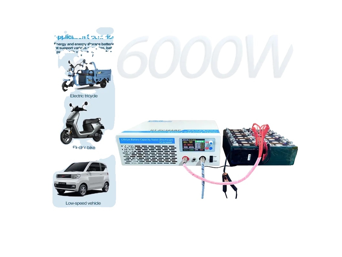 Testador De Capacidade Da Bateria, Carga De 6000w, Display Lcd, Ht-dc50abp