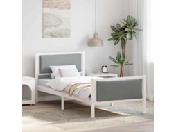 Vidaxl Estrutura Da Cama Cinzento-claro 90 X 190 Cm Tecido