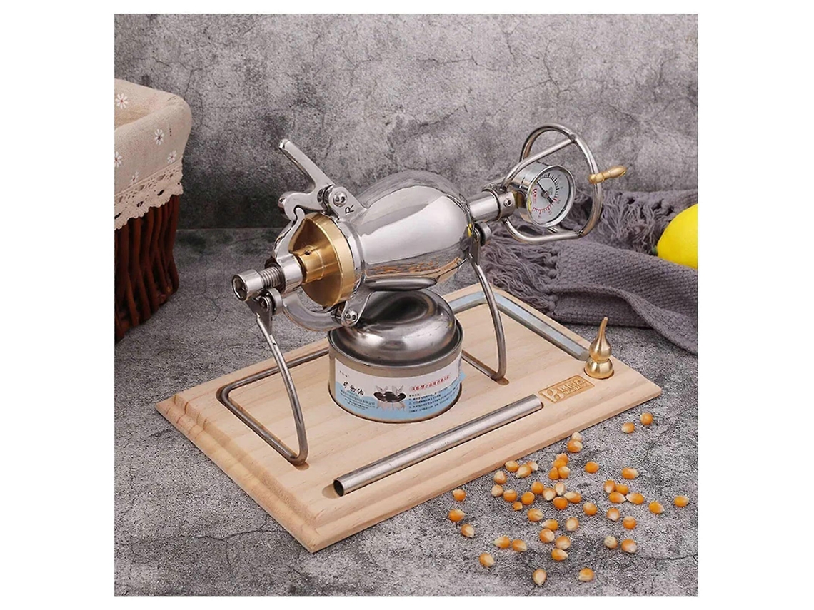Máquina De Pipoca Retrô Com Manômetro Para Sabores Personalizados, Estilo Vintage, Ideal Para Festas Em Casa