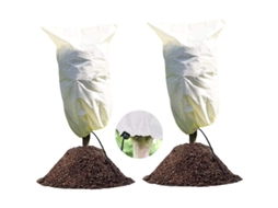 2 Pack Capa De Inverno Para Plantas, 80x60cm, Reutilizável, Proteção Contra Frio, Neve E Vento