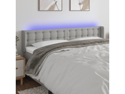 Led Headboard, Led Headboards Vidaxl Cinzeto Tecido (203 X 16 X 78/88 Cm)