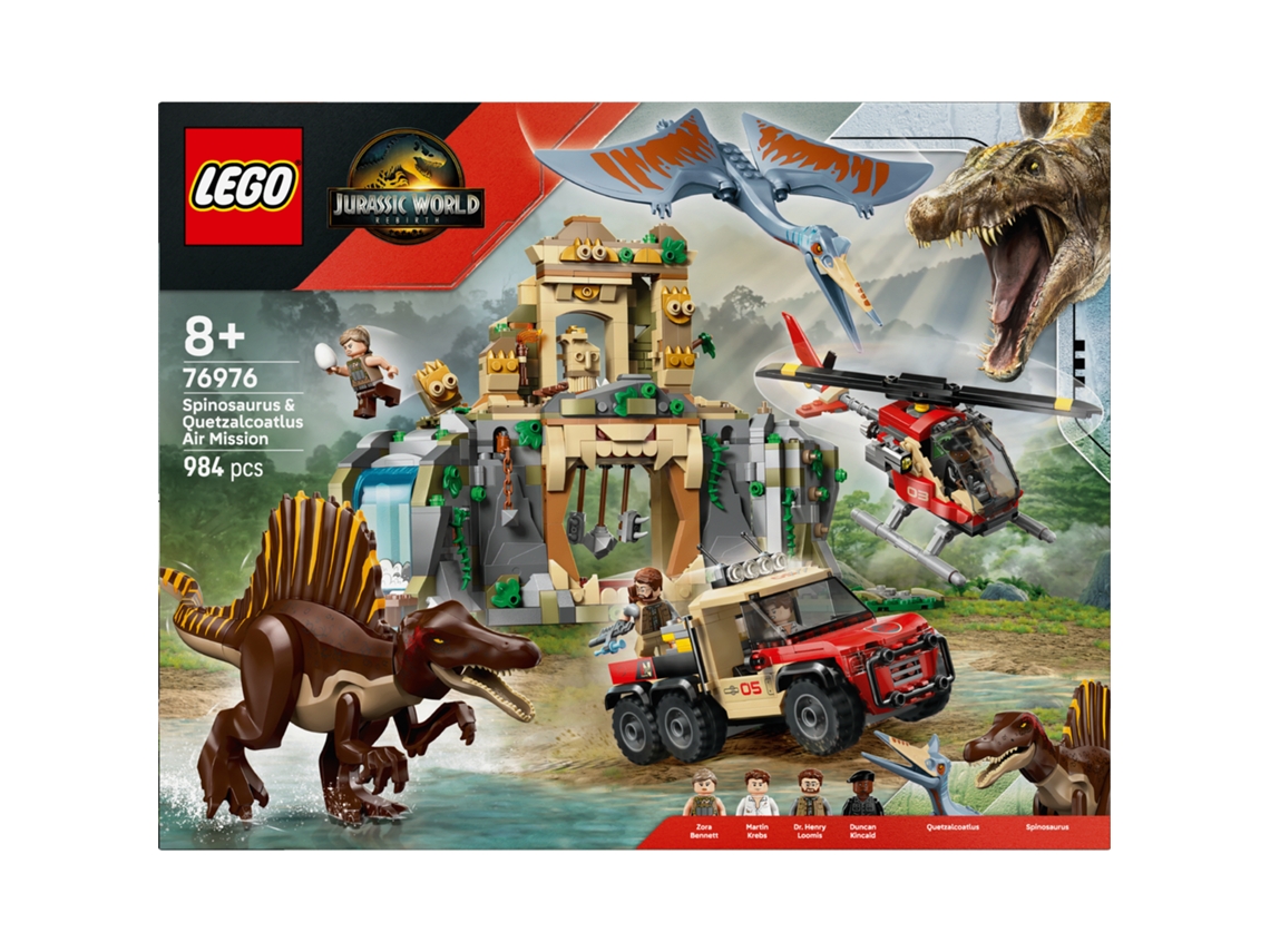 LEGO Jurassic World: Missão Aérea com Espinossauro e Quetzalcoatlus - 76976