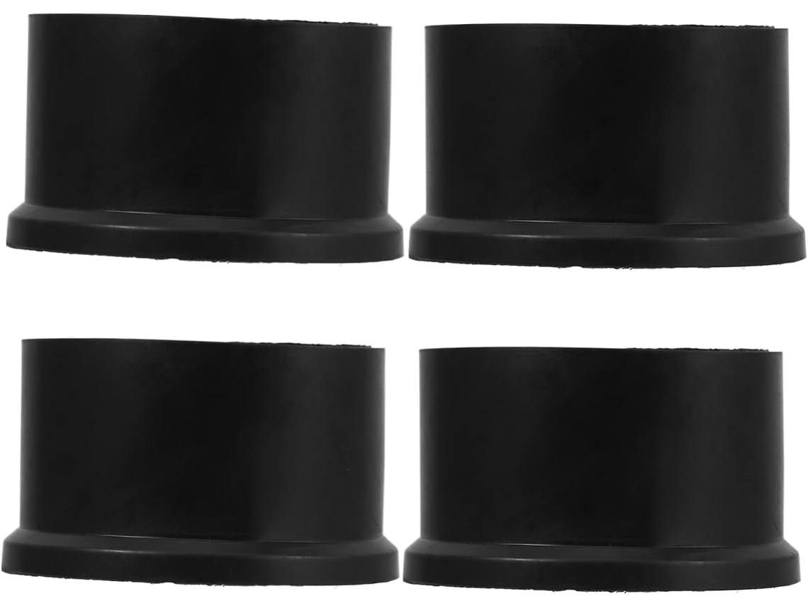 Conjunto De 4 Protetores Redondos Borracha Para Pés Cadeiras E Mesas, Antiderrapantes E Ideais Para Áreas Externas