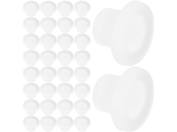 Ipetboom Conjunto De 100-tampas Silicone Transparentes Para Parafusos Armários, Prateleiras E Móveis