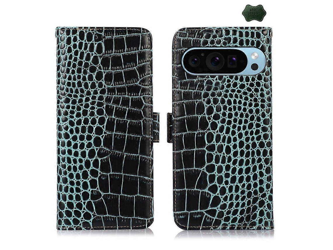 Capa De Celular Com Camada Superior De Couro De Crocodilo Para Google Pixel 10/9