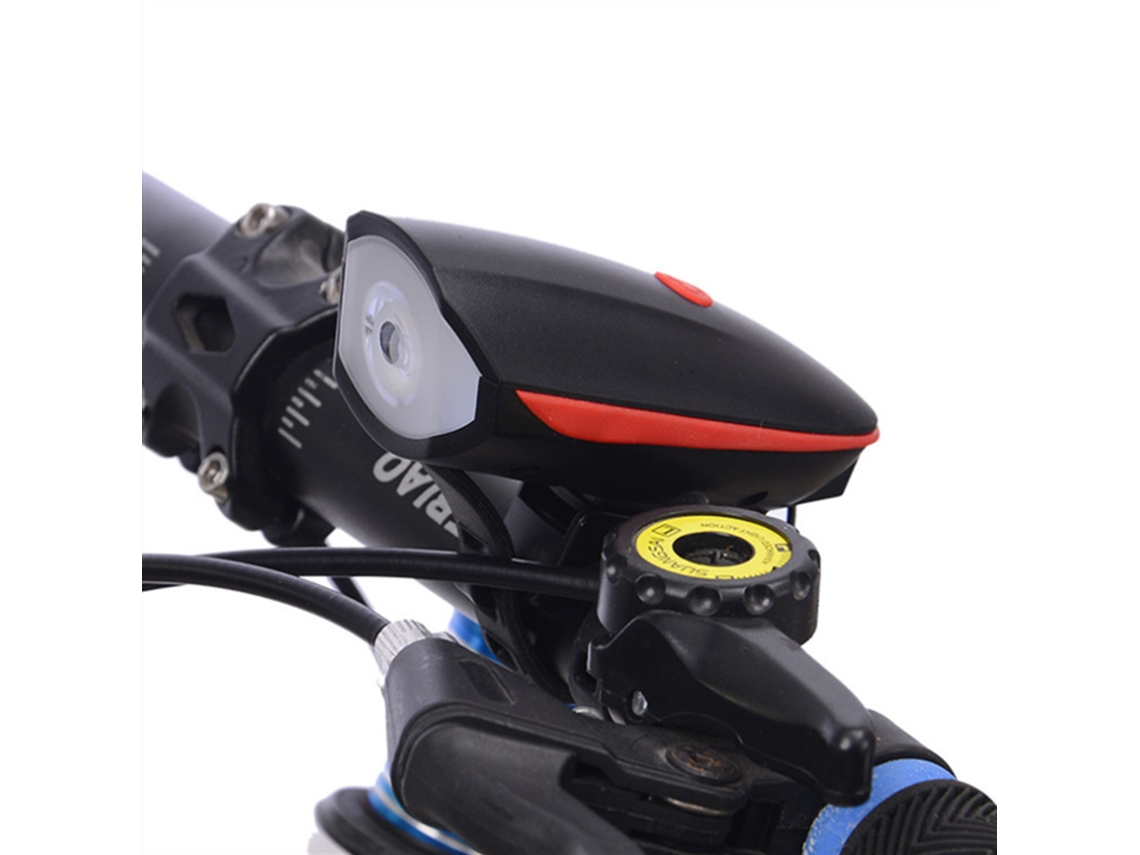 Lanterna de Bicicleta USB com Buzina 250 Lúmens | S/MARCA