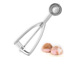VYLARA Scoop Para Sorvete Profissional, Scoop Para Biscoitos, Concha De Aço Inoxidável Com Gatilho, Capacidade Média De 1 Oz
