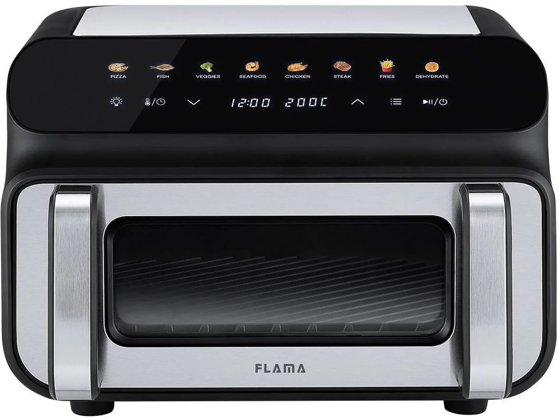 Grelhador sem Fumo & Airfryer FLAMA SmartPro 679FL (10L - Preto)