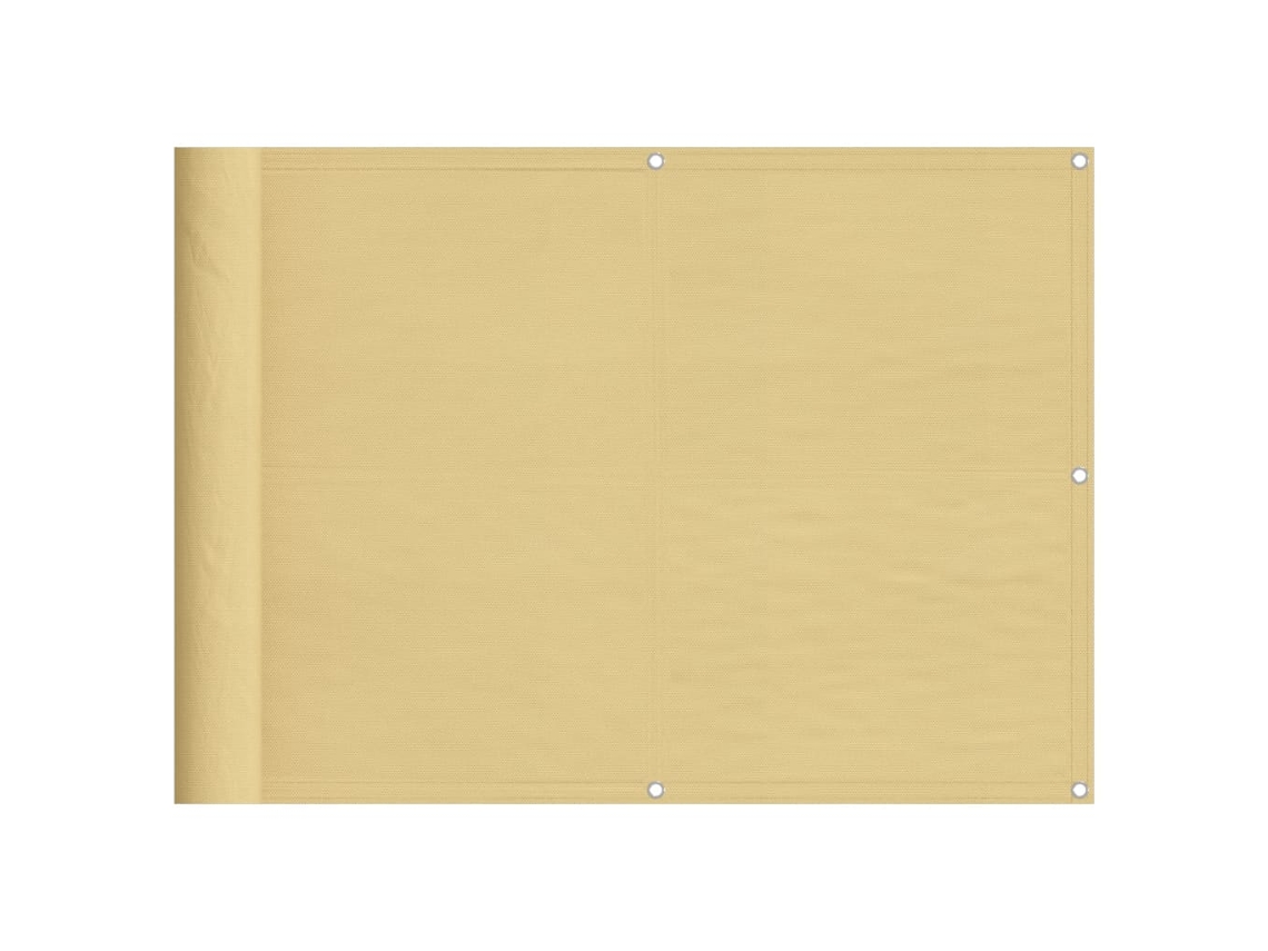 Tela de varanda VIDAXL Amarelo (75x1000 cm)