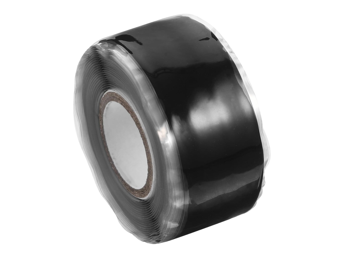 Fita Adesiva De Silicone Preta, 1 Rolo De Borracha Para Reparos